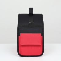 Сумка - переноска для животных, полукруглая с карманоми ПВХ, 37 х 18 х 25 см, красная Сумка - переноска для животных, полукруглая с карманоми ПВХ, 37 х 18 х 25 см, красная