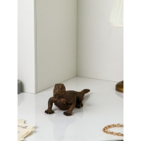 Фигура &laquo;Варан&raquo;, полистоун, 14 см, цвет золото