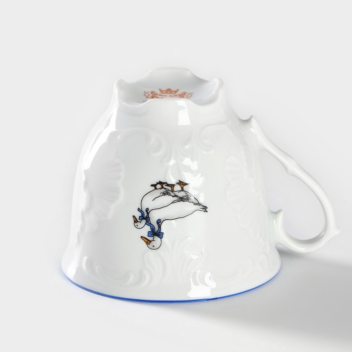 Чашка кофейная &laquo;Рококо Гуси&raquo;, 170 мл, фарфор