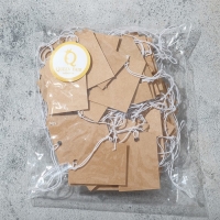 Ценник набор 100 шт,3&times;4, цвет крафтовый