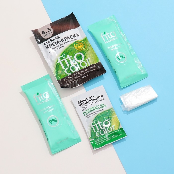 Стойкая крем-краска для волос Fitocolor, тон шоколад, 115 мл