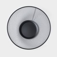 Фруктовница Доляна &laquo;Сетка&raquo;, 26,5&times;26,5&times;12,8 см, чёрная