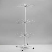 Вертушка QF, 3 яруса по 10 крючков, 30&times;30&times;65, цвет белый