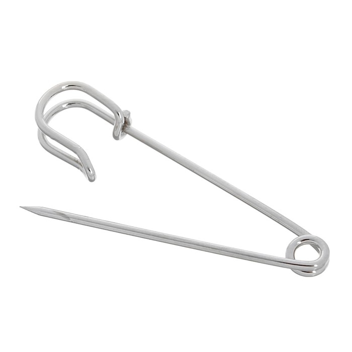 Булавка 4,5&times;1,2 см (набор 5 шт.), СМ-208-3, цвет серебро