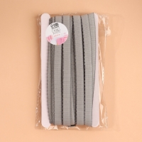 Резинка становая, с ажурным краем, 10 мм, 10 ± 0,5 м, цвет серый Резинка становая, с ажурным краем, 10 мм, 10 ± 0,5 м, цвет серый