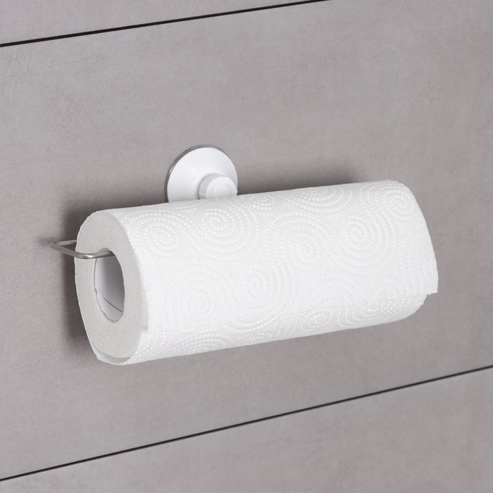 Держатель для полотенец на вакуумной присоске Доляна, 26,5&times;6,5&times;6 см