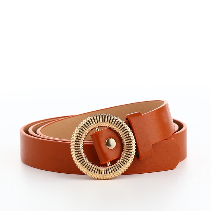 Ремень женский, ширина 1,9 см, пряжка металл, цвет рыжий Ремень женский, ширина 1,9 см, пряжка металл, цвет рыжий