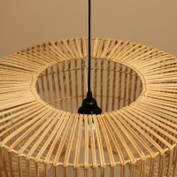 Светильник потолочный из ротанга "Бима" 1х120Вт, Е27, 50х50х32 см