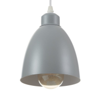 Светильник BayerLux Подвес "Овал" 1x40Вт E27 серый 14х14х18-98 см