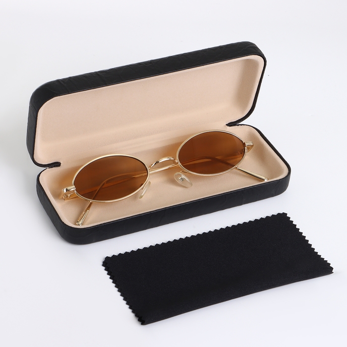 Футляр для очков на хлопушке, длина 15 см, цвет чёрный Футляр для очков на хлопушке, длина 15 см, цвет чёрный