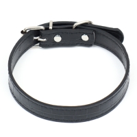 Ошейник "Бесконечность" 45 х 2 см, ОШ 31-40, искусственная кожа, чёрный Ошейник "Бесконечность" 45 х 2 см, ОШ 31-40, искусственная кожа, чёрный