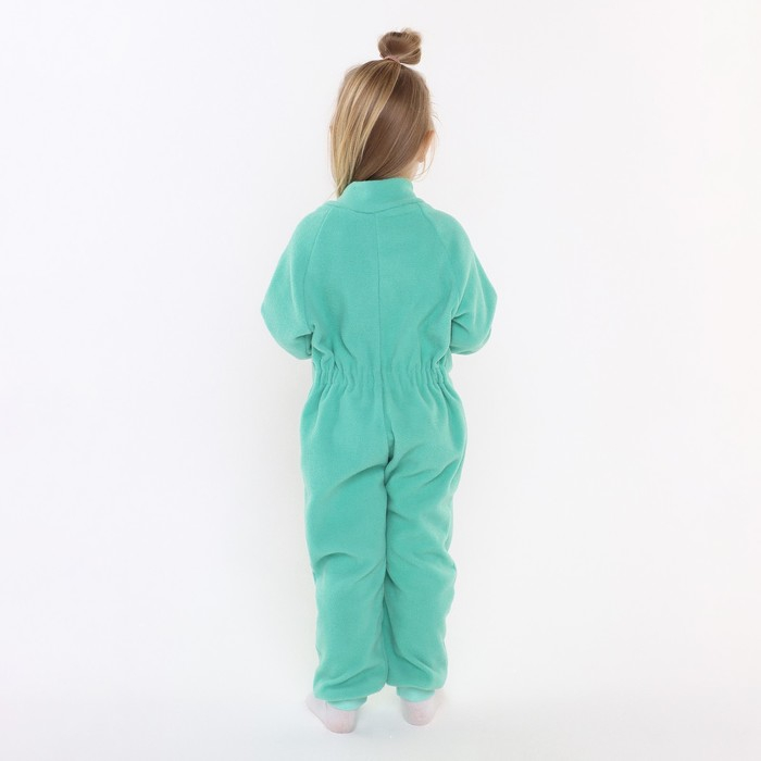 Комбинезон воротник-стойка, цвет мятный, рост 92-98 см