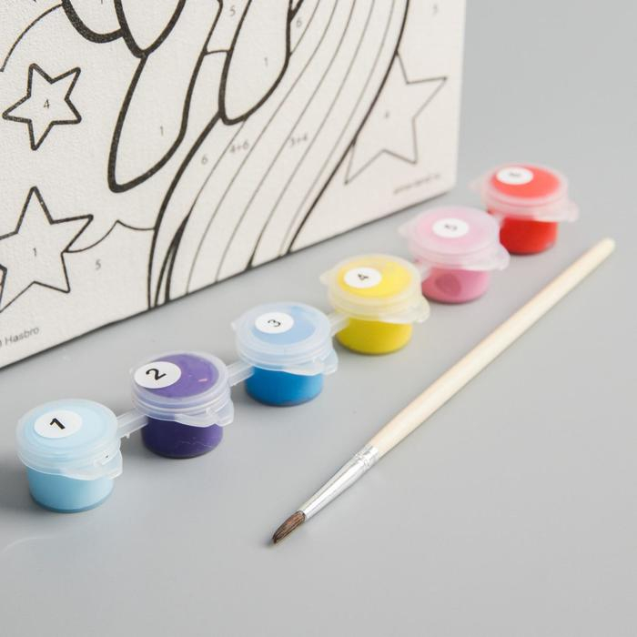 Картина по номерам для детей Картина по номерам для детей "Радуга" 21х15 см, My Little Pony