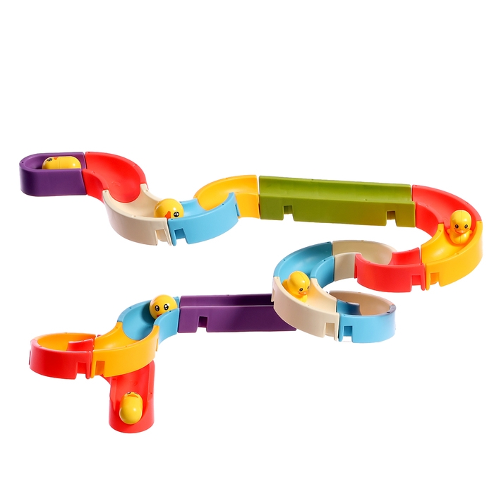 Игрушка для купания в ванной &laquo;Весёлые горки&raquo;, 34 детали