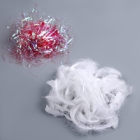 Набор для творчества и декора &laquo;Перья белые + наполнитель&raquo;, цвет красный