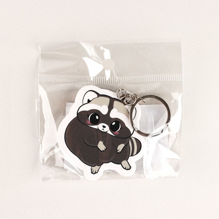 Брелок для ключей &laquo;Енот&raquo;, 10.2 х 4.8 см