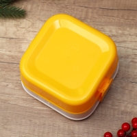 Новый год. Ланч-бокс двухуровневый &laquo;Пингвин&raquo;, отсеки по 400 мл