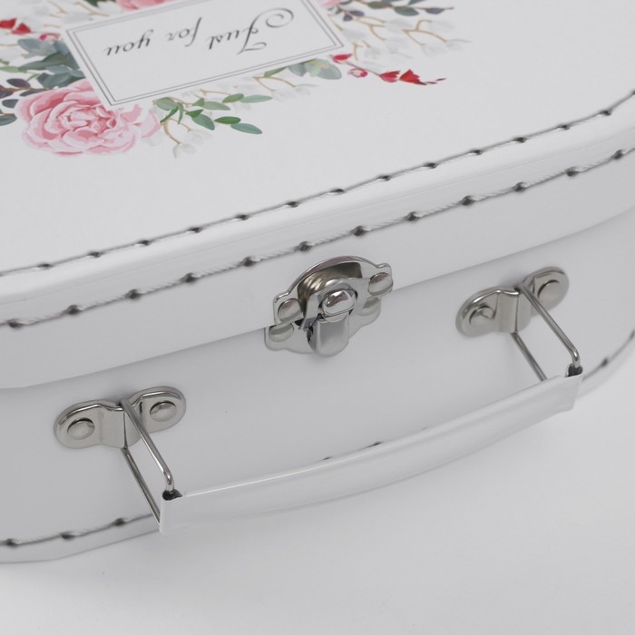 Шкатулка картон сундучок Шкатулка картон сундучок "Цветочный букет" набор 3 шт 29,5х19х10 22х15х8,5 25,5х17х9 см