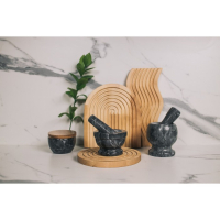 Ступка с толкушкой «Мрамор», из натурального камня Ступка с толкушкой «Мрамор», из натурального камня