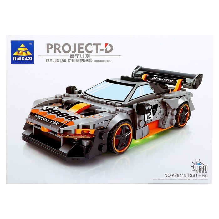 Конструктор Гонка «Драйв», световые эффекты, 291 деталь Конструктор Гонка «Драйв», световые эффекты, 291 деталь