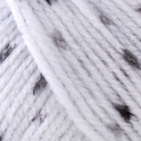 Пряжа "Baby color" 100% акрил 150м/50гр (205 белый-черный)