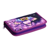 Пенал 1 секция 115 х 205 х 30 мм, Calligrata "Совушка", ламинированный картон Пенал 1 секция 115 х 205 х 30 мм, Calligrata "Совушка", ламинированный картон