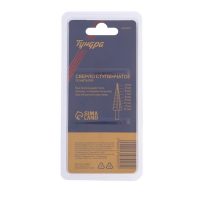 Сверло ступенчатое ТУНДРА, HSS, TiN, шестигранный хвостовик, 4-12 мм Сверло ступенчатое ТУНДРА, HSS, TiN, шестигранный хвостовик, 4-12 мм