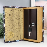 Сейф-книга дерево кожзам "Медузы" 21х13х5 см