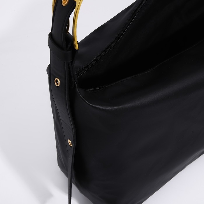 Сумка-мешок на молнии цвет чёрный Сумка-мешок на молнии цвет чёрный