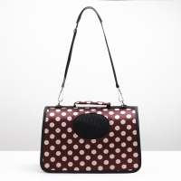 Сумка - переноска для животных "Горошек", коричневая, размер S, 37,5 х 17 х 22 см Сумка - переноска для животных "Горошек", коричневая, размер S, 37,5 х 17 х 22 см