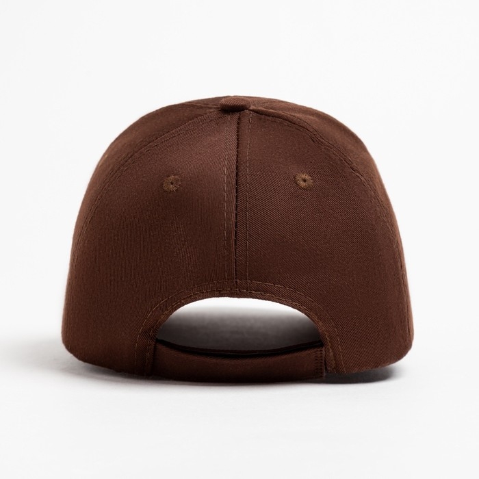 Кепка однотонная MINAKU, цвет коричневый, р-р 52-54 Кепка однотонная MINAKU, цвет коричневый, р-р 52-54