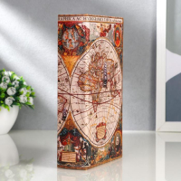 Сейф-книга дерево "Морской путь, карта" кожзам 21х13х5 см Сейф-книга дерево "Морской путь, карта" кожзам 21х13х5 см