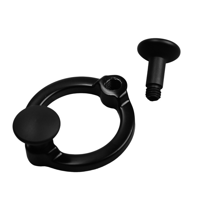 Крючок мебельный CAPPIO BELLO, двухрожковый, черный