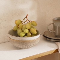 Набор мисок фарфоровых SL Home &laquo;Монти&raquo;, 700 мл, d=16,5 см, цвет бежевый