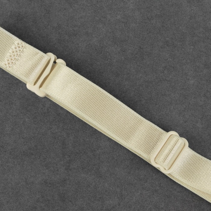 Бретели текстильные, 1,5 см, 37 см, пара, цвет молочный Бретели текстильные, 1,5 см, 37 см, пара, цвет молочный