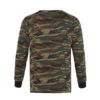 Лонгслив мужской с начёсом, цвет МИКС камуфляж коричнево-зелёный, размер 50
