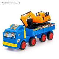 Грузовик инерционный &laquo;Стройка&raquo;, цвета МИКС