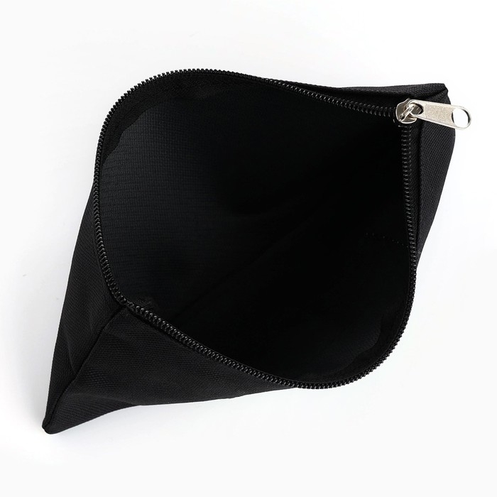 Пенал школьный мягкий 20х11 см, 1 сентября: I`m done, текстиль, черный