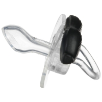 Соска - пустышка силиконовая ортодонтическая &laquo;Котик&raquo;, от 0 мес., с колпачком, цвет черный