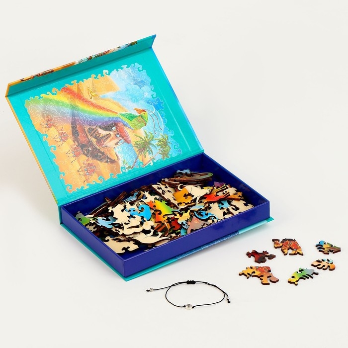 Пазлы деревянные фигурные &laquo;Призрачный мираж&raquo; с кулоном на руку, 126 элементов