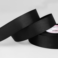 Лента репсовая, 25 мм, 23 &plusmn; 1 м, цвет тёмно-серый №242