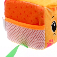 Развивающая игрушка &laquo;Кубик: Котик&raquo;, с прорезывателем, шуршит и звенит