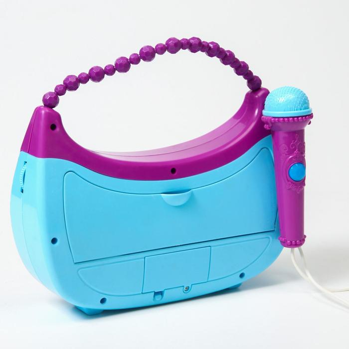 Музыкальный микрофон-сумочка &laquo;Холодное cердце&raquo;, звук, свет МИКС