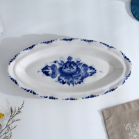 Селёдочница &laquo;Семейная&raquo;, с крышкой, 28,5&times;14,5&times;9 см, гжель