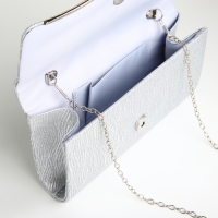 Сумка-клатч на магните, цвет серебряный Сумка-клатч на магните, цвет серебряный