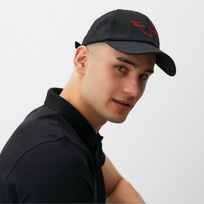 Бейсболка мужская MINAKU, цвет черный, размер 56-58 Бейсболка мужская MINAKU, цвет черный, размер 56-58