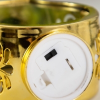 Ночник "Застывшая свеча" 3хLR1130 золотой 5х7,5х12 см RISALUX Ночник "Застывшая свеча" 3хLR1130 золотой 5х7,5х12 см RISALUX