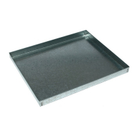 Поддон, 44 &times; 40 &times; 2 см, металл, серый