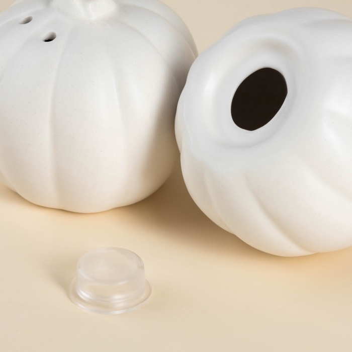 Набор для специй SL Home &laquo;Осенний бриз&raquo;, баночка 100 мл, 7&times;7&times;7 см, белый