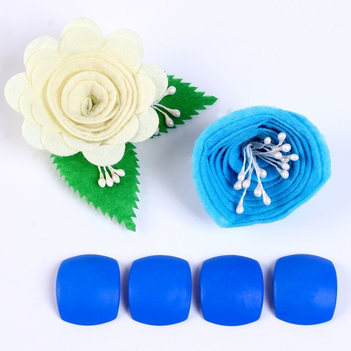 Набор для творчества: декор из фетра и набор бусин &laquo;Цветочное наслаждение&raquo;